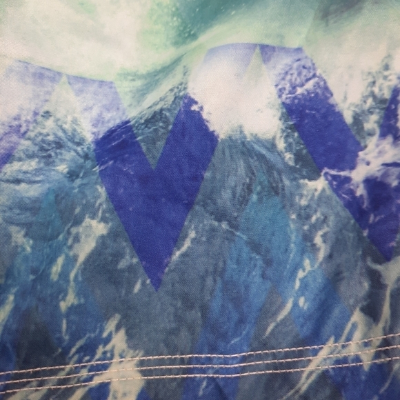 Gymboree Boys Swim Trunks Ocean Waves Geometric Size‎ Small 5/6 Boys - Picture 3 of 5